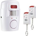 Kerui - alarme sans fil dtecteur de mouvement infrarouge scurit maison + 2 telecommandes