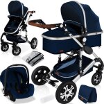 Kesser 3en1 poussette combine trio landau complet avec baignoire bb et sige de sport pour et sige ...