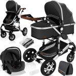 Kesser 3en1 poussette combine trio landau complet avec baignoire bb et sige de sport pour et sige ...