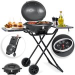 Kesser gril lectrique gril de table 2en1 barbecue sur gril avec couvercle et pieds 2400watts maximum ...