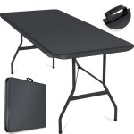 Kesser table de buffet table pliante en plastique 183x76 anthracite