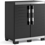 Keter armoire de rangement basse garage xl noir et argent� 99 cm organisateur 434762