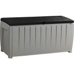 Keter - coffre de rangement ext�rieur en r�sine 340 litres gris - malle de jardin