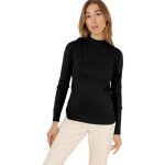 Ki & love - pull femme de couleur noir - pull col montant manches longues.