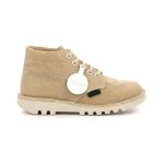 Kickers bottillons kick hi beige clair
