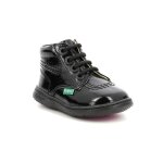 Bottillons - kickers - kickbillista - cuir noir vernis - confort optimal - pour fille Bottillons - kickers - kickbillista - cuir noir vernis - confort optimal - pour fille