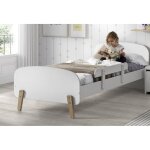 Kiddy chambre enfant compl�te style scandinave en bois pin massif et mdf laqu� blanc - l 90 x l 200 cm ...