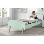 Kiddy chambre enfant compl�te style scandinave en bois pin massif et mdf laqu� vert menthe - l 90 x l ...