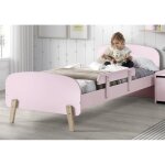 Kiddy chambre enfant compl�te style scandinave en bois pin massif et mdf laqu� vieux rose - l 90 x l ...