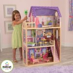 Maison de poupes - kidkraft - kayla - rose et blanc - 10 pices - jouet intrieur
