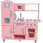 Kidkraft - cuisine vintage en bois pour enfant - rose