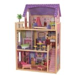 Kidkraft - maison de poupes kayla en bois + 11 pices - rose