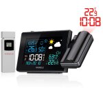 Station mto - kienzle - avec projection - noir - intrieur - fonction alerte de gel