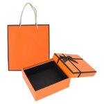Kimiss bote - cadeau ensemble de botes demballage cadeau bote demballage cadeau orange avec sac  ...