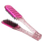 Kimiss brosse  lisser double face lissage des cheveux attelle peigne doux cheveux double face lisseur ...