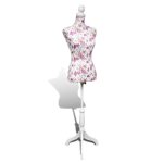 Kimiss buste de couture de femme en coton blanc motifs  rosiers - lef