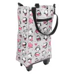 Chariot de courses - kimiss - pliable - roues flexibles - idal pour personnes ges - tissu durable