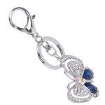 Kimiss porte - cl�s en m�tal porte - cl�s papillon en alliage de zinc strass pendentif �tincelant pour ...