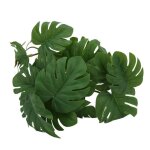 Rotin � feuilles de tortue - kimiss - plastique - 25 cm - d�coration terrarium - reptiles
