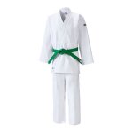 Kimono de judo - mizuno - hayato adulte - blanc - manches longues - 100% coton