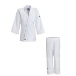 Kimono de judo - mizuno - shiro no belt - enfant - taille lastique - logo cousu