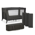 Kinderkraft lit parapluie 2 en 1 joy light gris