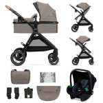 Kinderkraft - poussette combin�e esme - 4 roues - beige