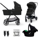 Kinderkraft - poussette combin�e newly - 4 roues - noir