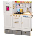 Cuisine en bois pour enfants led et sons hauteur r�glable accessoires complets - green series (gs0060 ...