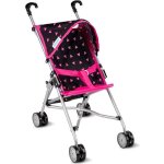 Poussette canne pour poupe lgre et pliable avec harnais - kinderplay (kp0290r)