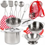 Kinderplay set de casseroles pour enfants avec sac  dos ? jeu de cuisine et accessoires (kp2026)
