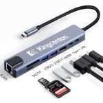 Kingcenton - hub usb c - 8 en 1 adaptateur - ethernet rj45 - hdmi 4k - pd100w - usb c et usb 3. 0 - lecteur ...