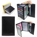 Kinsell tout en un portefeuille en cuir de vachette pour homme