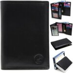 Kinsell tout en un portefeuille homme en cuir de vachette