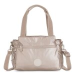 Kipling sac � �paule beige pour femme - basic plus elysia shoulder bag metallic glow 234586