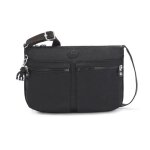 Kipling sac � �paule bandouli�re noir pour femme - basic eyes wide open izellah medium shoulderbag black ...