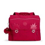 Sac dcole - kipling - iniko true pink - rose - 100% polyamide - pour fille