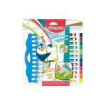Marqueurs pour tableau blanc - maped - marker peps innovation - kit de 12 - pointe ronde - effa�able