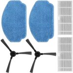 Kit de 2 brosses latrales + 2 filtres + 2 serpillires pour aspirateur robot br150 / br151 lichifit ...
