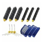 Kit de 3 paire de extracteur brosse + 3 garde filtre + 3 brosse latrale pour irobot roomba srie 600(595 ...