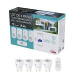 Prises tlcommandes - semac - kit de 4 prises - 1000w - tlcommande incluse - utilisation intrieure ...