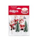 Kit de 6 decoration de noel - pere gteau buche sapin - 177