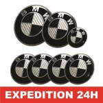 Badge logo emblème - zisonix - kit 7 pièces - carbone noir gris - compatible voiture - diamètre 82mm Badge logo emblème - zisonix - kit 7 pièces - carbone noir gris - compatible voiture - diamètre 82mm