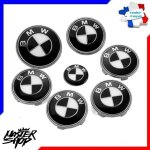 Kit 7 logo embleme bmw noir blanc: logo capot 82 mm + coffre 74mm + volant 45mm + 4 centres de roues ... Kit 7 logo embleme bmw noir blanc: logo capot 82 mm + coffre 74mm + volant 45mm + 4 centres de roues ...