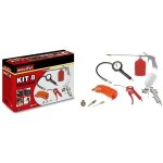 Kit daccessoires air comprim� - mecafer - 8 pi�ces - gonflage et soufflage