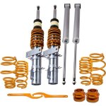 Kit amortisseur combins filets pour vw polo 9n seat ibiza iii 2002 - 2009 suspension rglable
