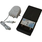 Kit amplificateur de m�t lte wisi vm 8351 - 1 entr�e uhf gain 35 db 2 sorties tv
