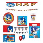 Kit anniversaire ( cde9 ) - procos - set sonic 57 pi�ces - d�coration super - h�ros - multicolore - 8 ...
