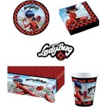 Kit anniversaire miraculous ladybug complet 16 enfants (16 assiettes 16 gobelets 20 serviettes 1 nappe) ... Kit anniversaire miraculous ladybug complet 16 enfants (16 assiettes 16 gobelets 20 serviettes 1 nappe) ...