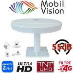 Antenne hd omnidirectionnelle - optex - 55db - ultra hd - compacte - pour camping car Antenne hd omnidirectionnelle - optex - 55db - ultra hd - compacte - pour camping car